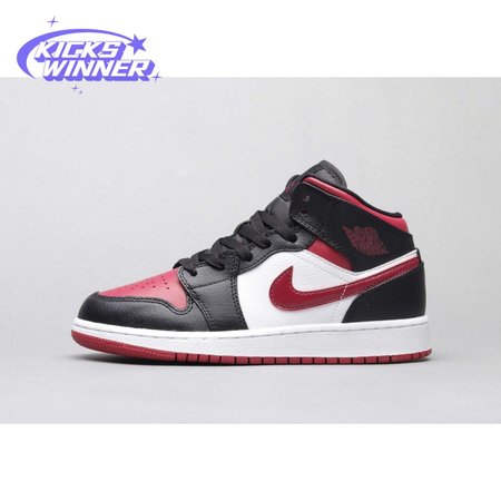 Air Jordan 1 Mid Bred Toe 36-46