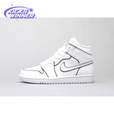 Air Jordan 1 Mid Iridescent Reflective White 36-46