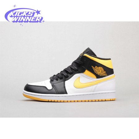 Air Jordan 1 Mid Laser Orange Black 36-46