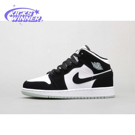 Air Jordan 1 Mid White Black Teal Tint 36-46