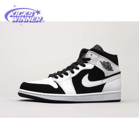 Air Jordan 1 Mid White Black 36-46