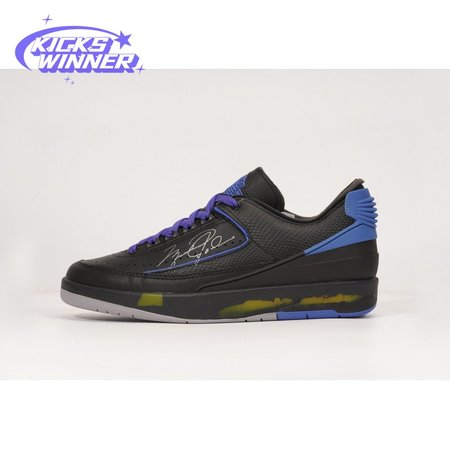 OFF-WHITE x Jordan 2 Retro Low SP Black Blue SIZE: 40-47.5