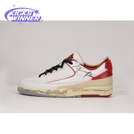 OFF-WHITE x Jordan 2 Retro Low SP White Red SIZE: 40-47.5