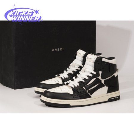 AMIRI Skel Top Hi Black White SIZE: 40-45