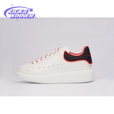 Alexander McQueen Oversized White Black Red Outline SIZE: 35-45