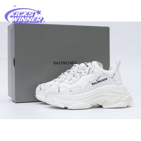 Balenciaga Triple S Allover Logo White (W) SIZE: 35-45