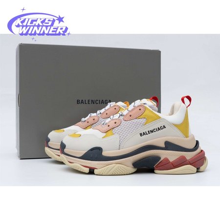 Balenciaga Triple S Cream Yellow Red (W) 35-39