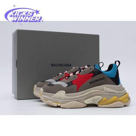 Balenciaga Triple S Grey Red Blue (2018 Reissue) SIZE: 35-45