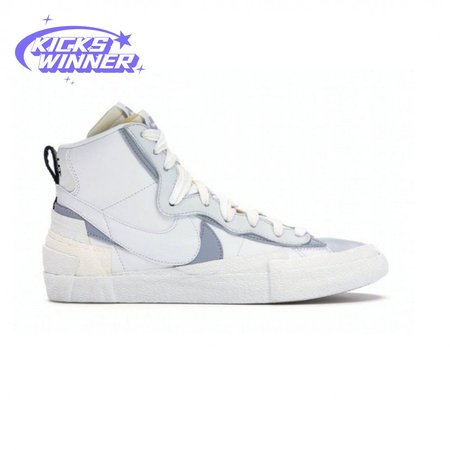 Sacai x Blazer Mid 'White Grey' Size 40-47.5