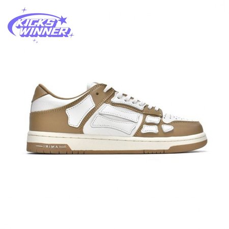 AMIRI Skel Top Low Whtie Brown Size 40-46