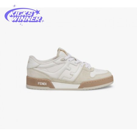 Fendidi Match Women's white suede low top shoes Size 35-45