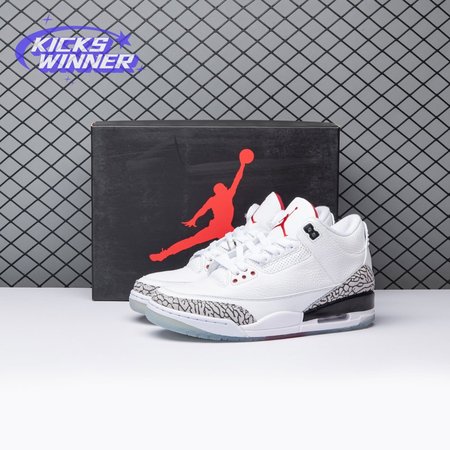 Jordan 3 Retro Free Throw Line White Cement 923096-101 Size 40-47