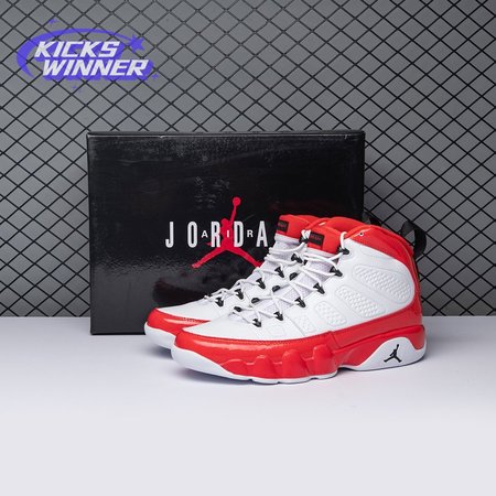 Jordan 9 Retro White Gym Red 302370-160 Size 40-47.5