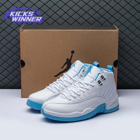 Jordan 12 Retro White University Blue (2004) (Women's) 308243-142 Size 40-47.5