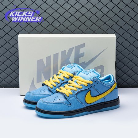 Nike SB Dunk Powerpuff Girls x Nike SB Dunk Low "Bubbles" Blue Chill FZ8320-400 Size 36-48