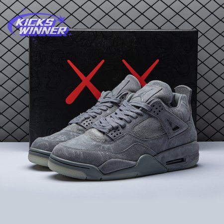 KAWS x Air Jordan 4 Retro 'Cool Grey' Size 40-47.5