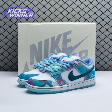 Futura Laboratories x Nike Dunk Low SB 'Bleached Aqua' HF6061 400 Size 36-47.5