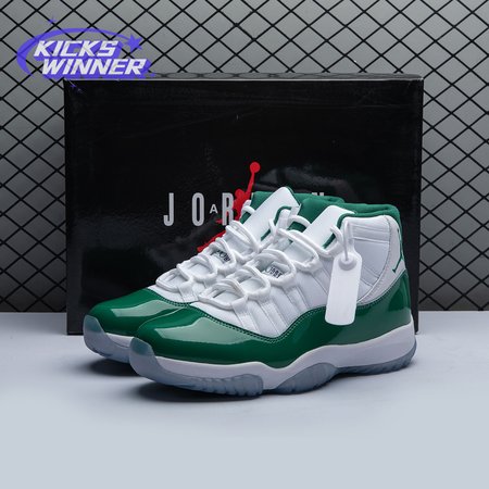 Jordan 11 Retro White Green CT8012-113 Size 40-48.5